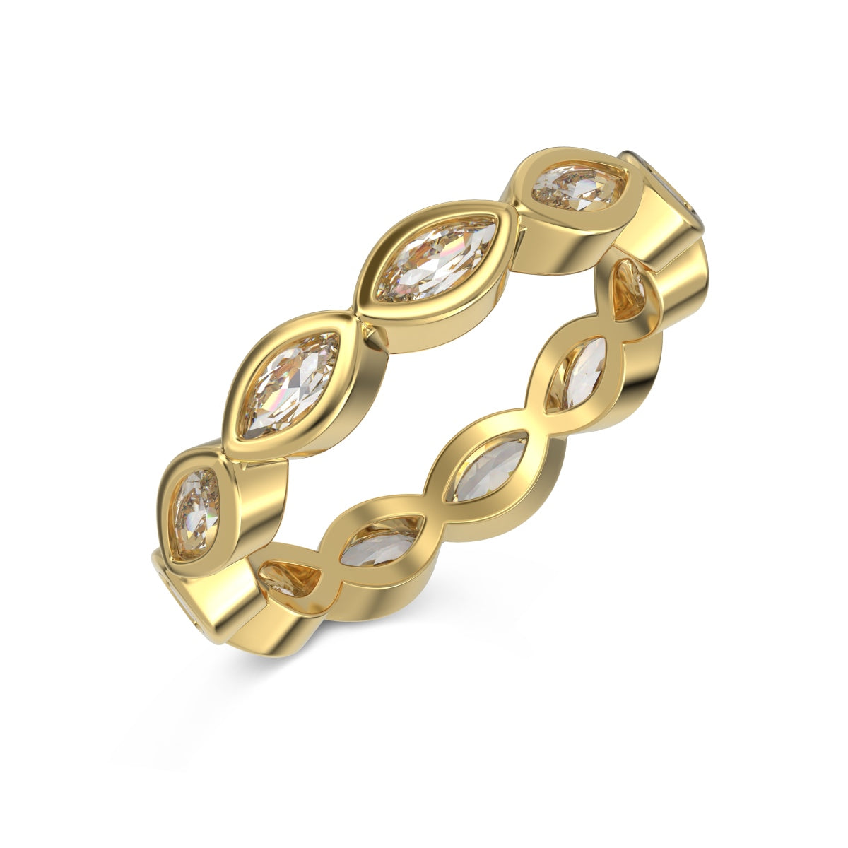 Noble Lady Eternity Ring S925 18K