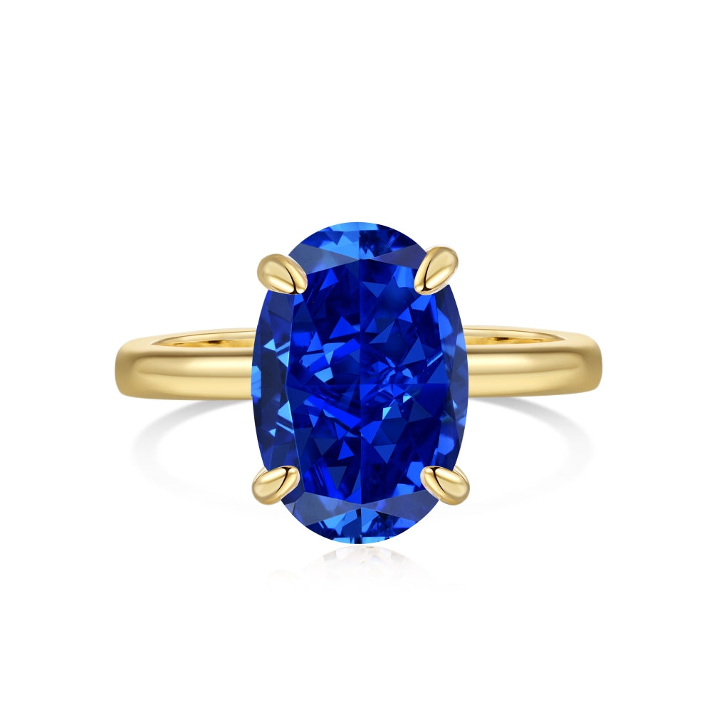 Imperial Blue Abyss Ring S925 18K