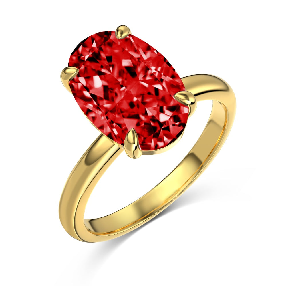 Imperial Red Velvet Ring S925 18K