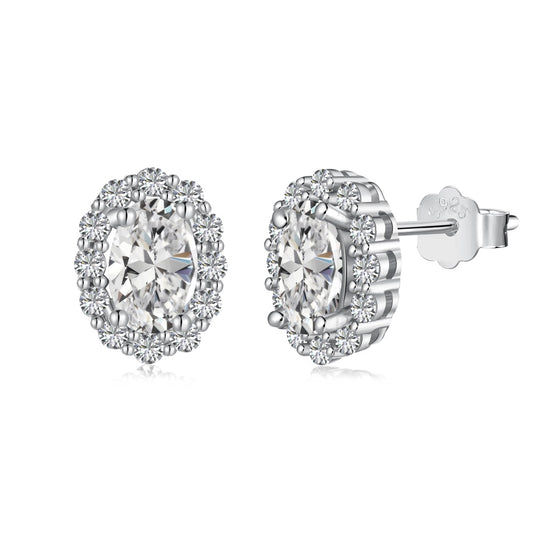 Princess Diamond Earrings S925