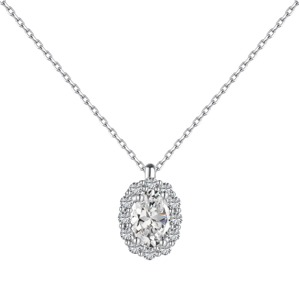 Princess Diamond Necklace S925 