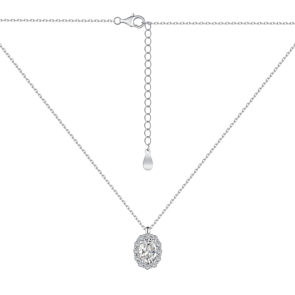 Princess Diamond Necklace S925 