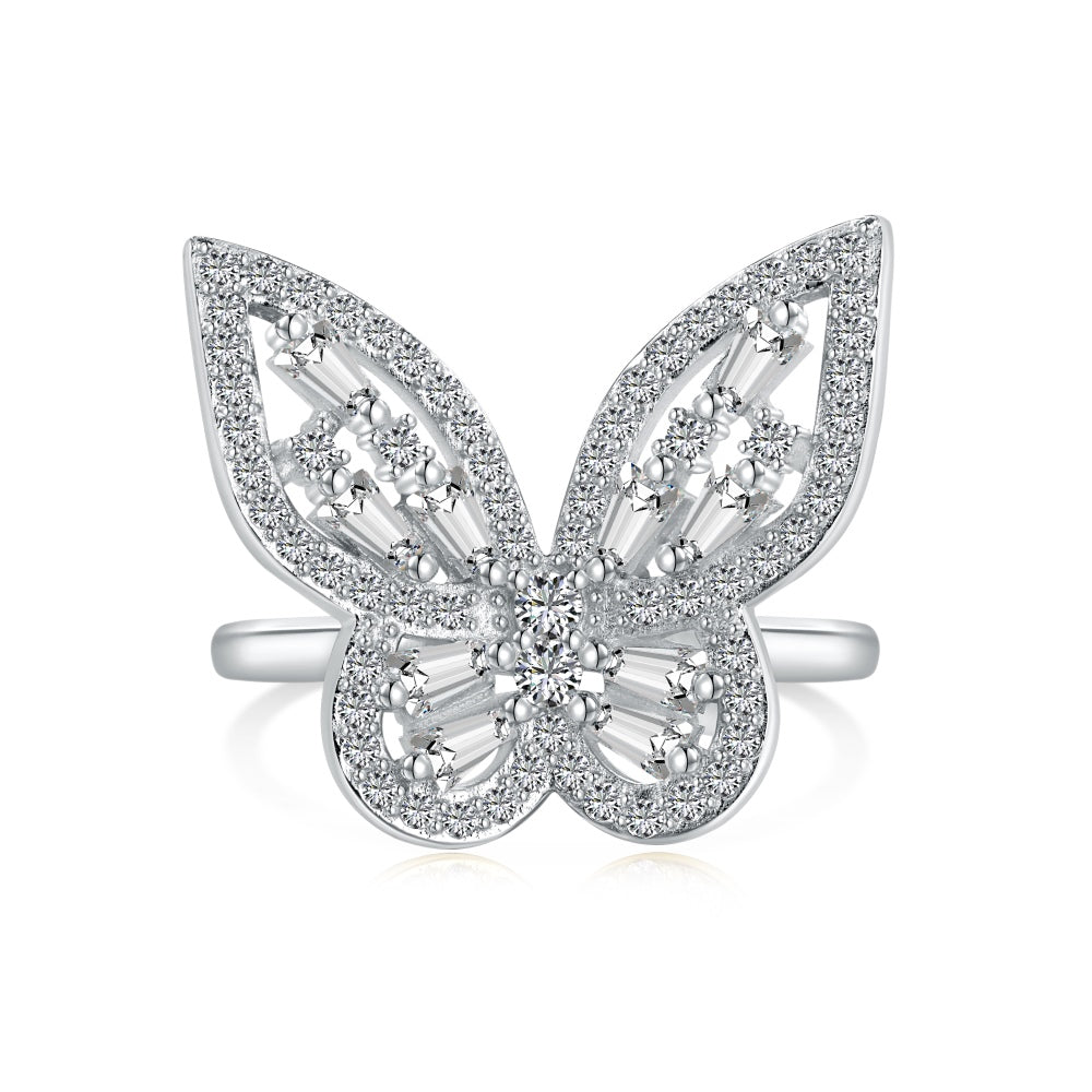 Shimmering Butterfly Ring S925