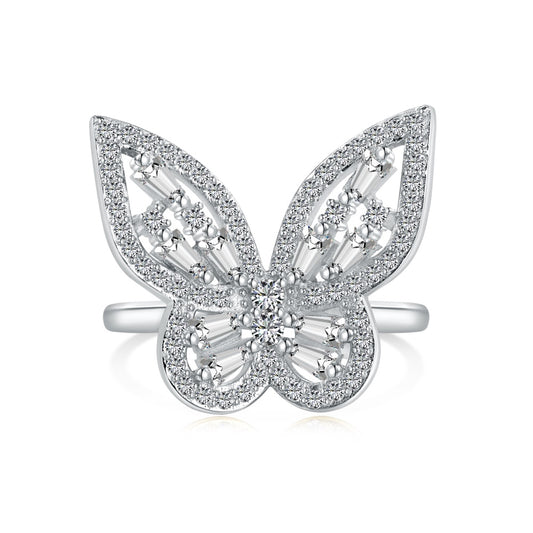 Shimmering Butterfly Ring S925