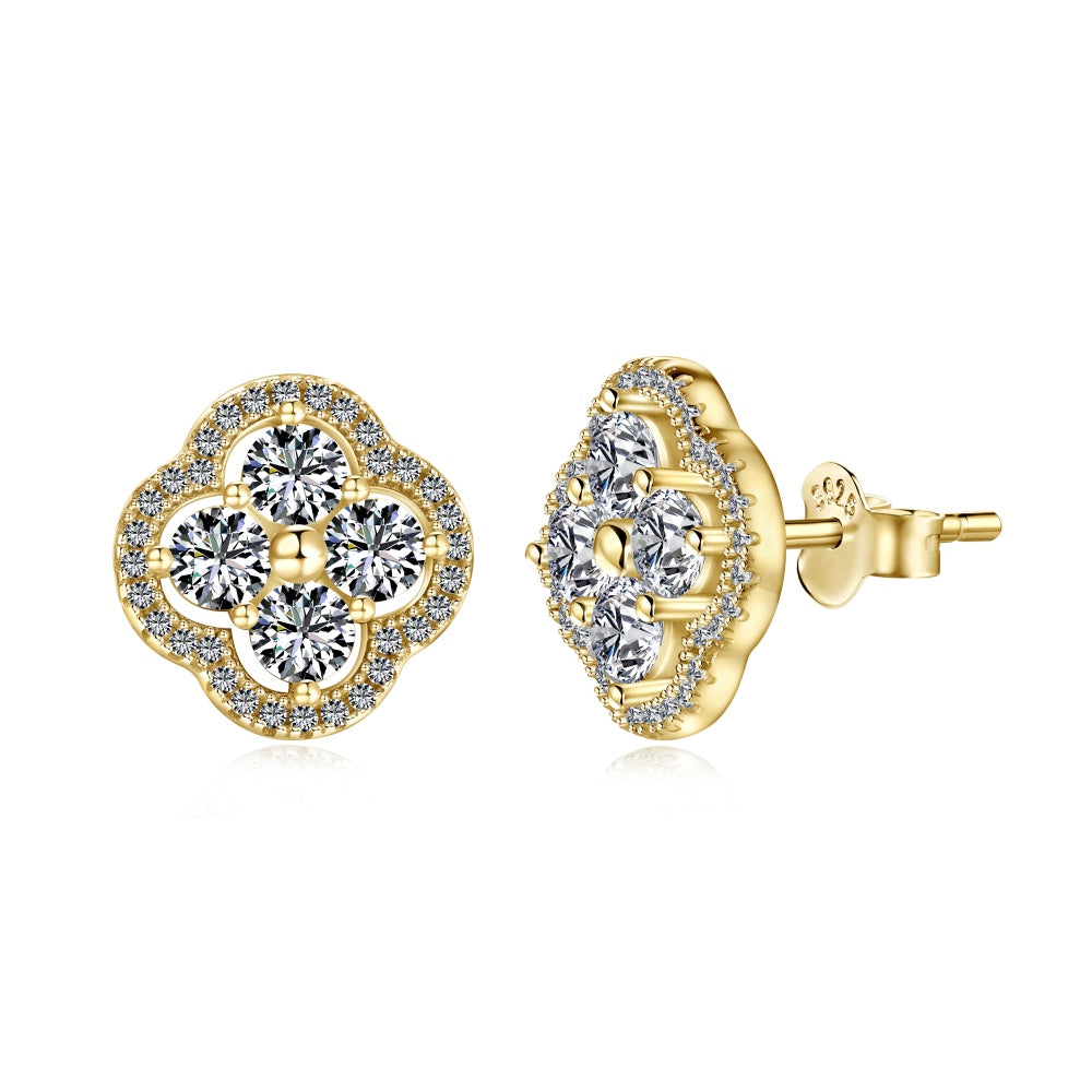 Radiant Blossom Earrings S925 18K