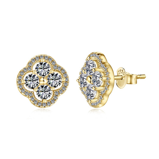 Radiant Blossom Earrings S925 18K