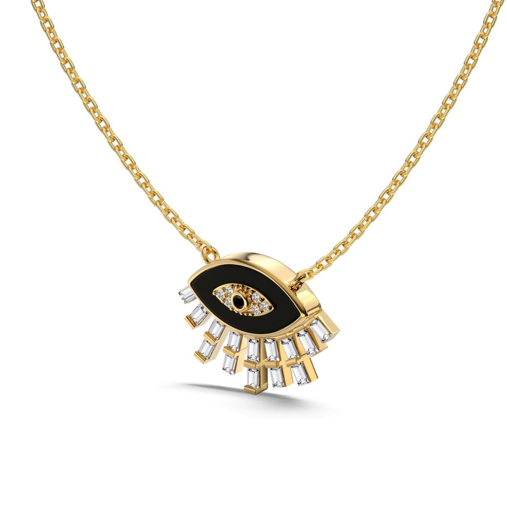 Nocturnal Eye Necklace S925 18K