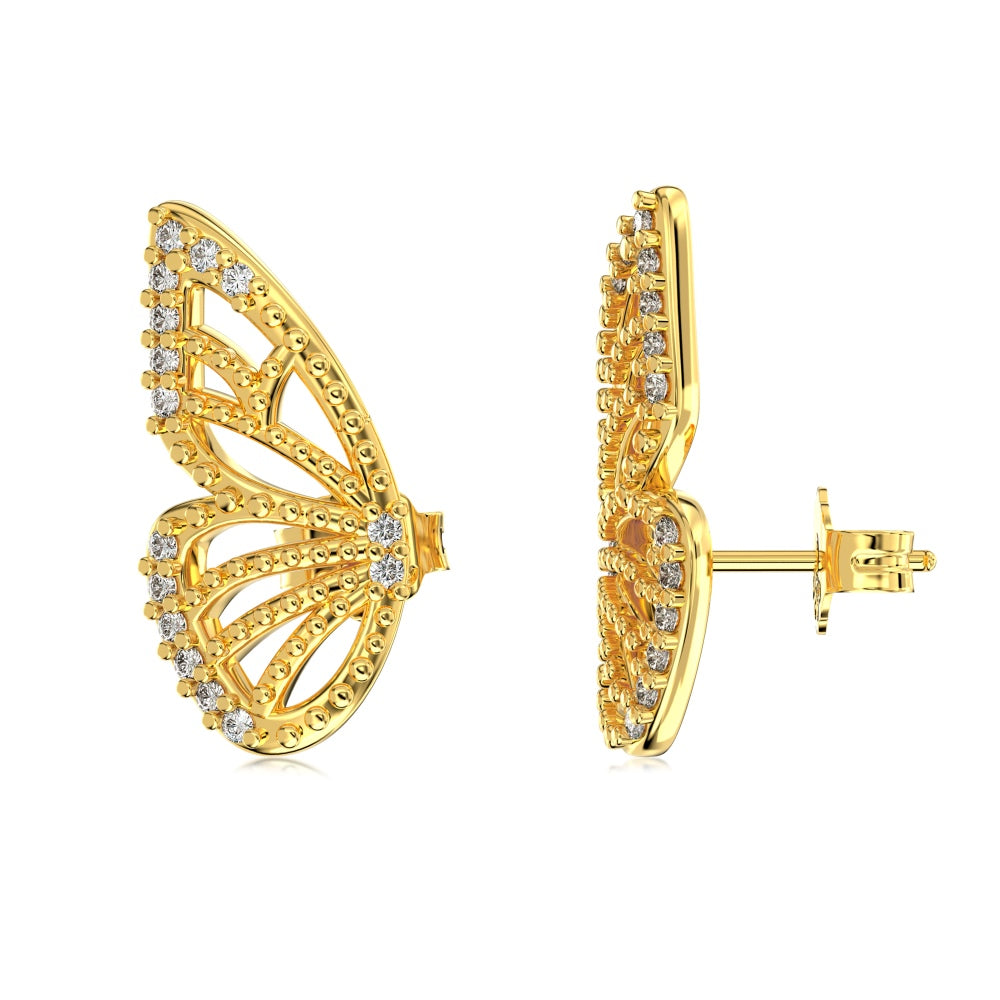 Victorious Wings Earrings S925 18K