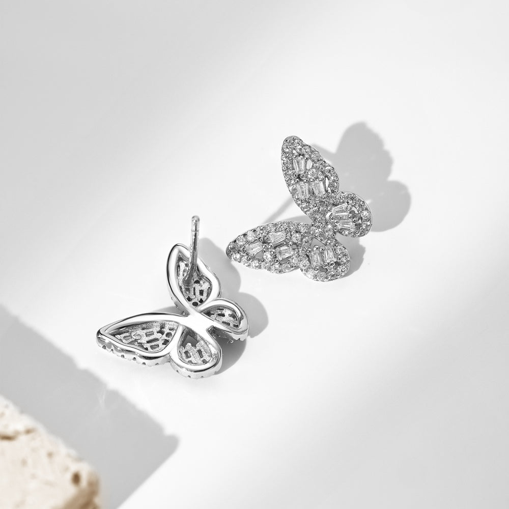 Shimmering Butterfly Earrings S925 