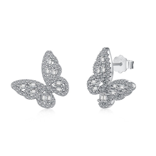 Shimmering Butterfly Earrings S925 