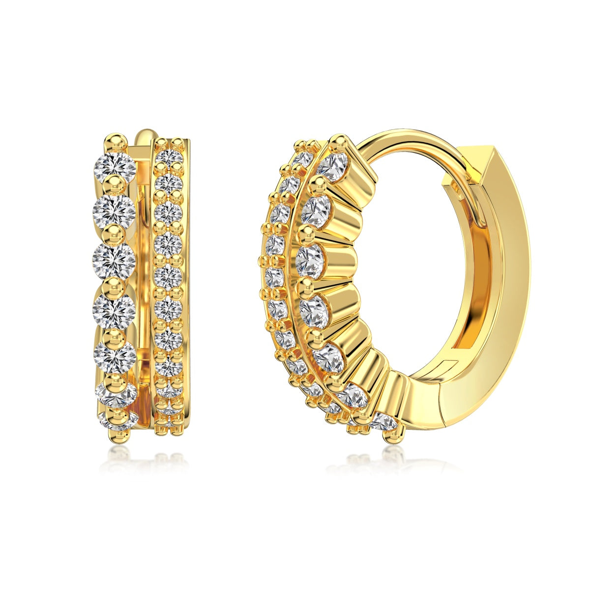 Pinnacle of Grace Earrings S925 18K