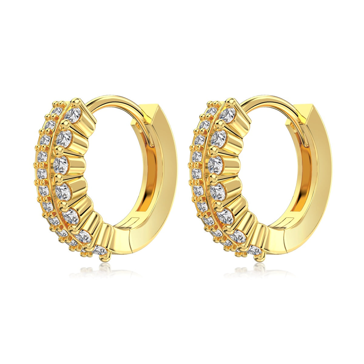 Pinnacle of Grace Earrings S925 18K