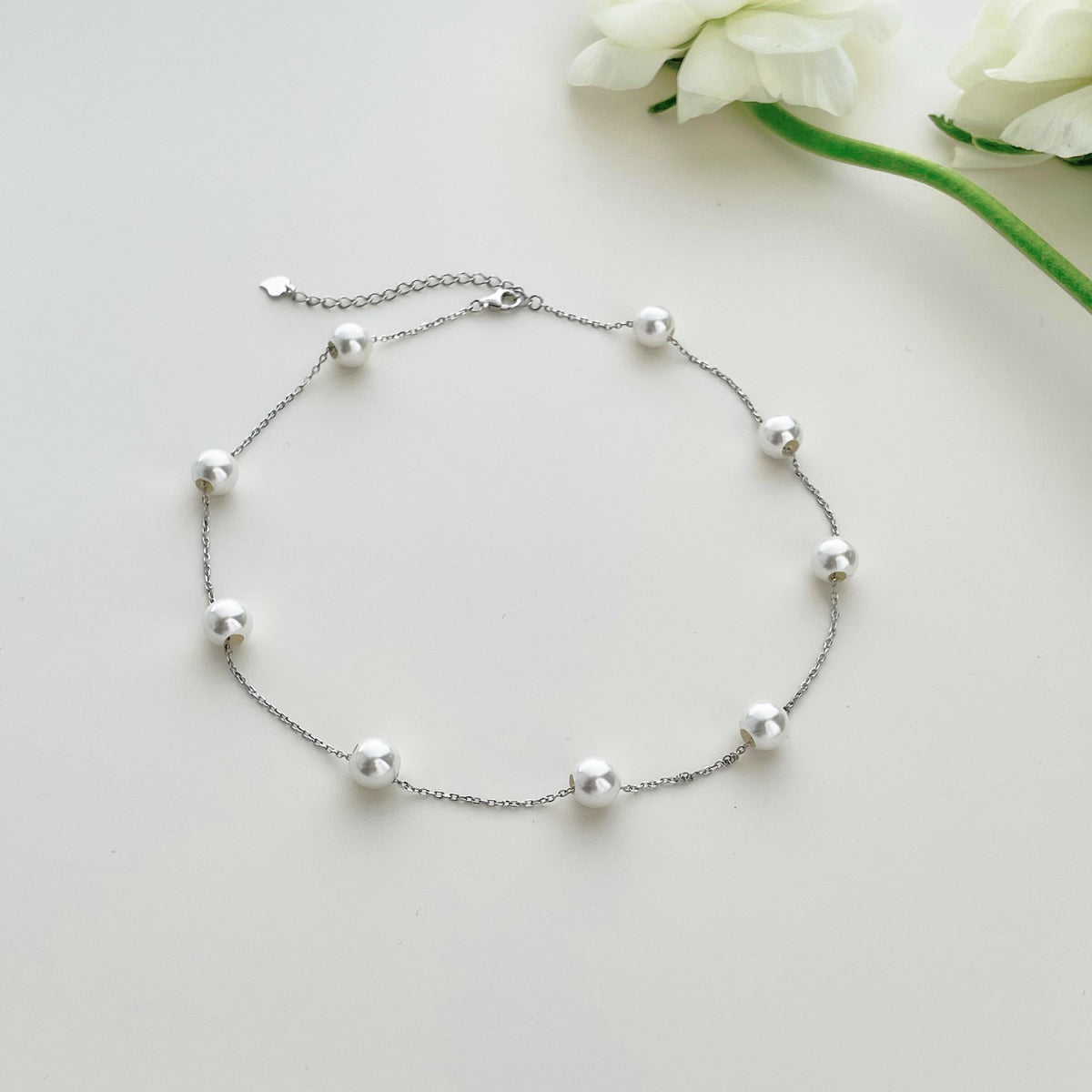 Charming Pearl Choker S925 