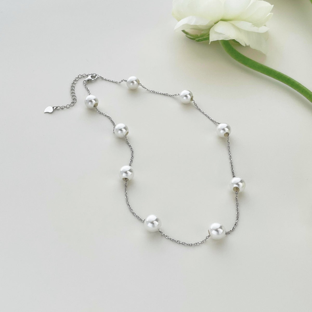 Charming Pearl Choker S925 