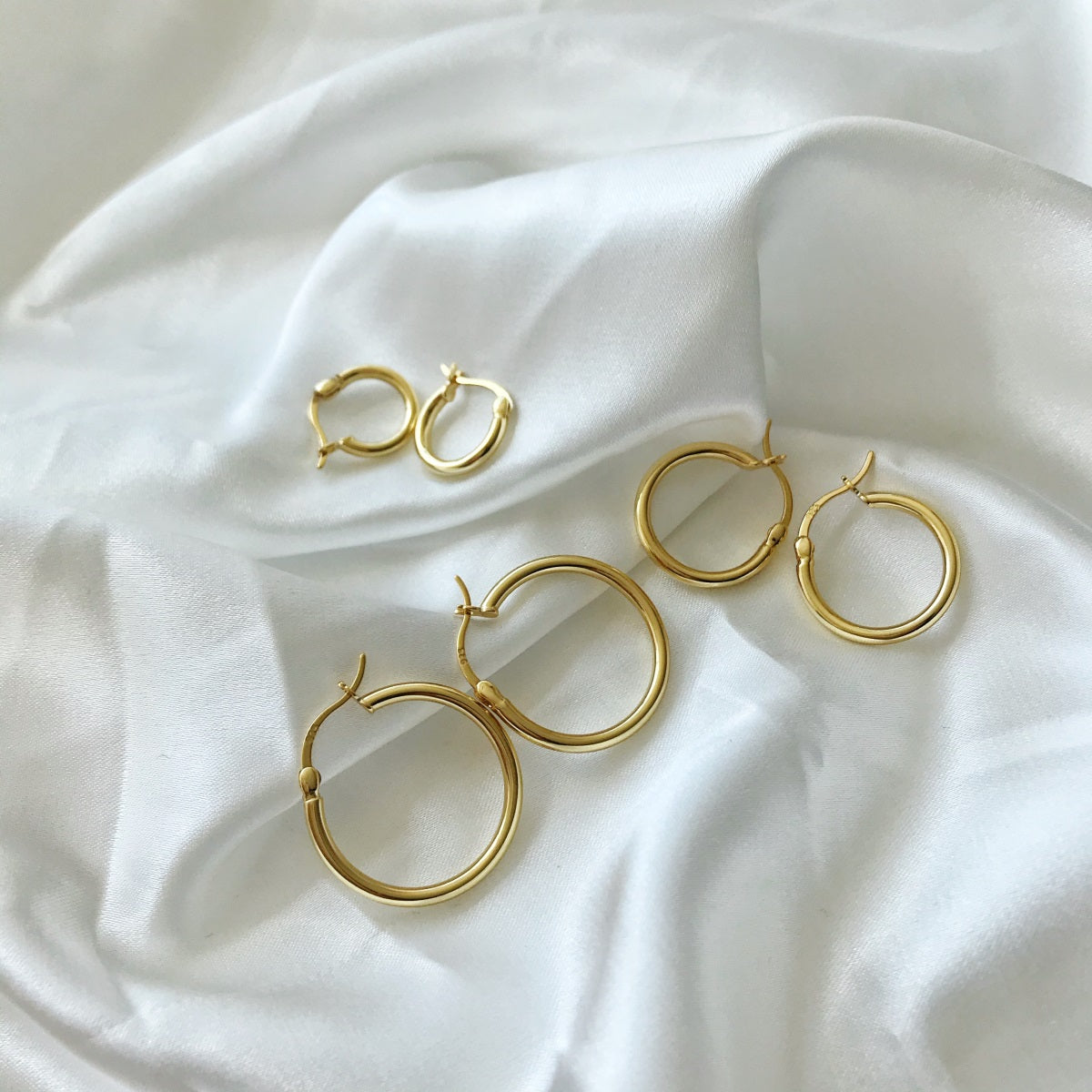 Noble Hoops 18mm S925 18K