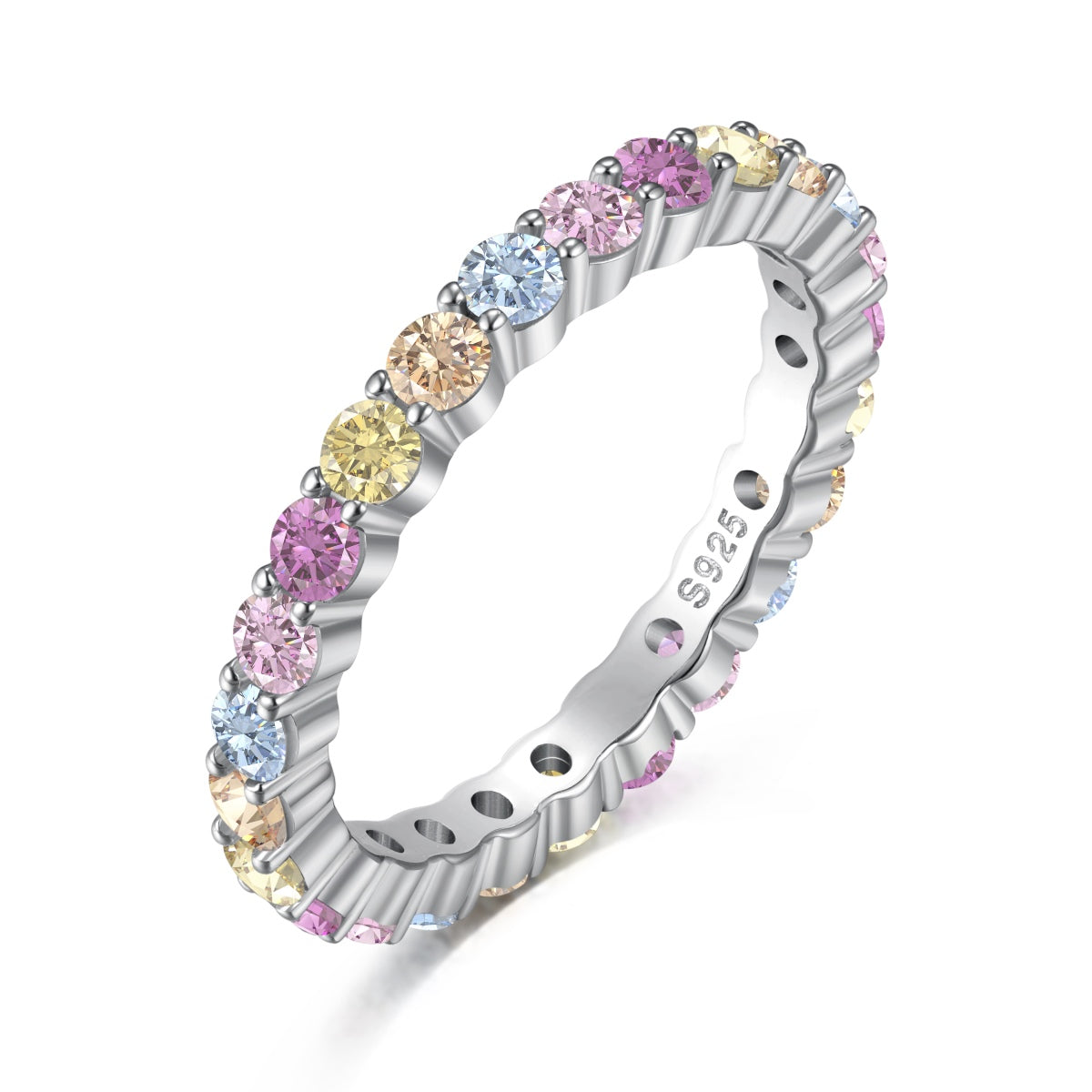 Coral Beauty Eternity Band S925 