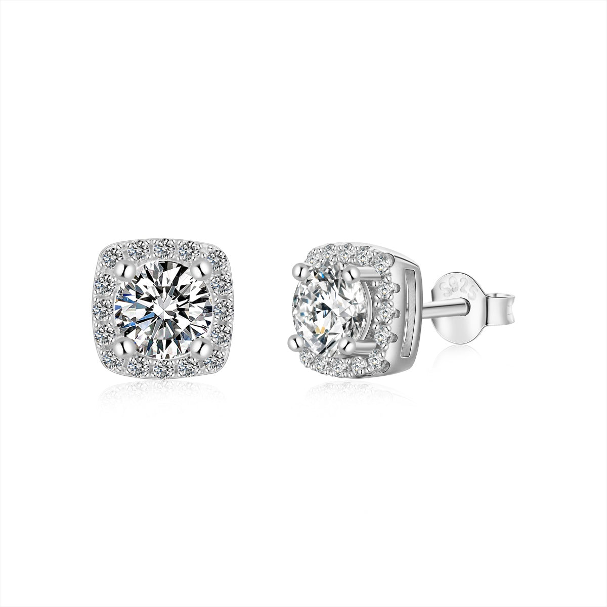 Crowned Jewel Halo Earrings S925