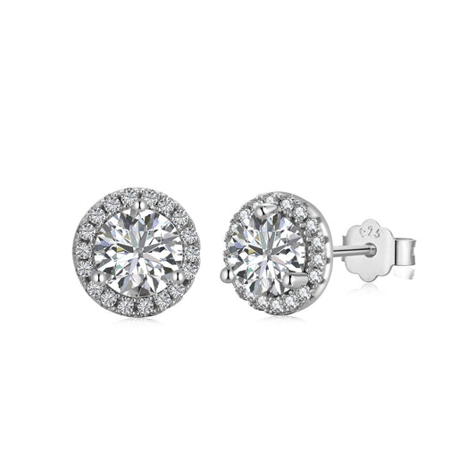 Dazzling Diamond Earrings S925