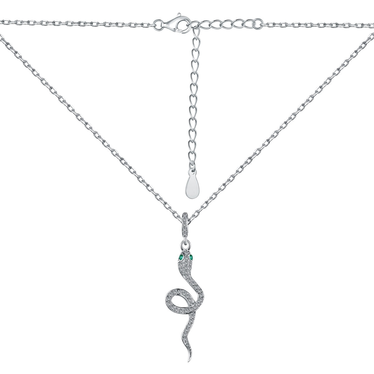 Cobra Charm Necklace S925