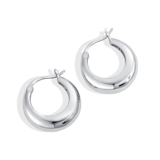 Chunky Hoop Earrings S925