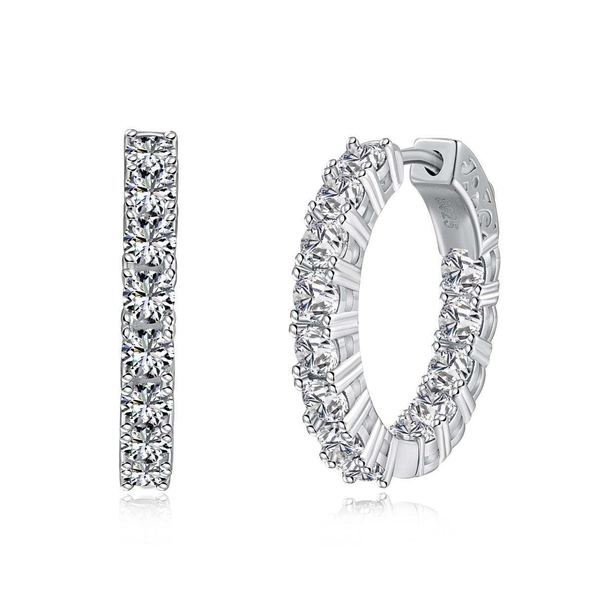 Sparkling Obsession Hoops Earrings S925 