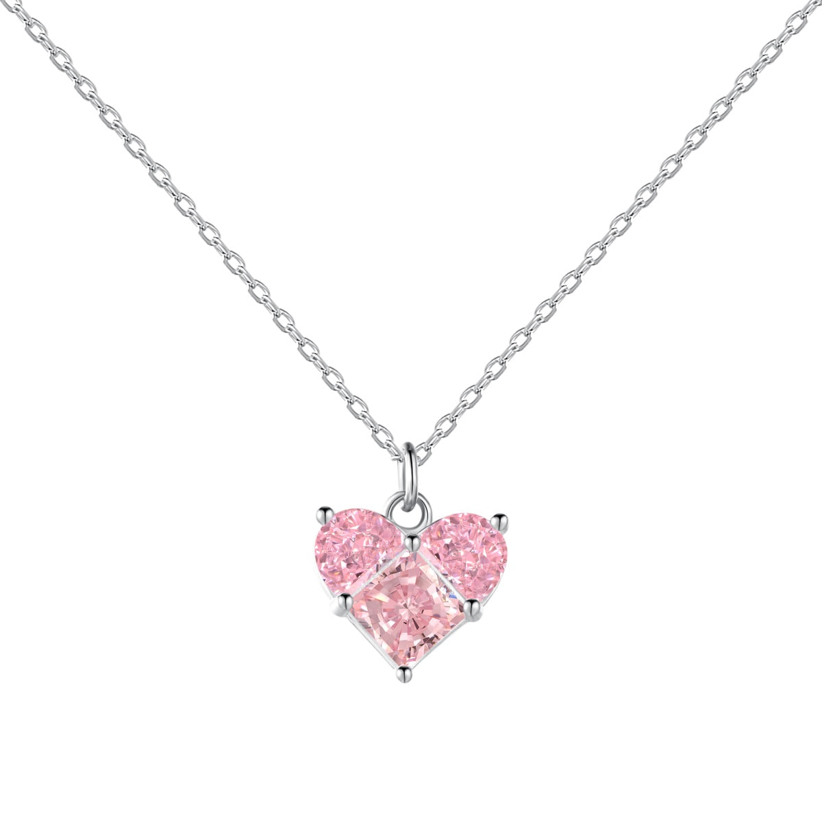 Queen of Hearts Pink Necklace S925 