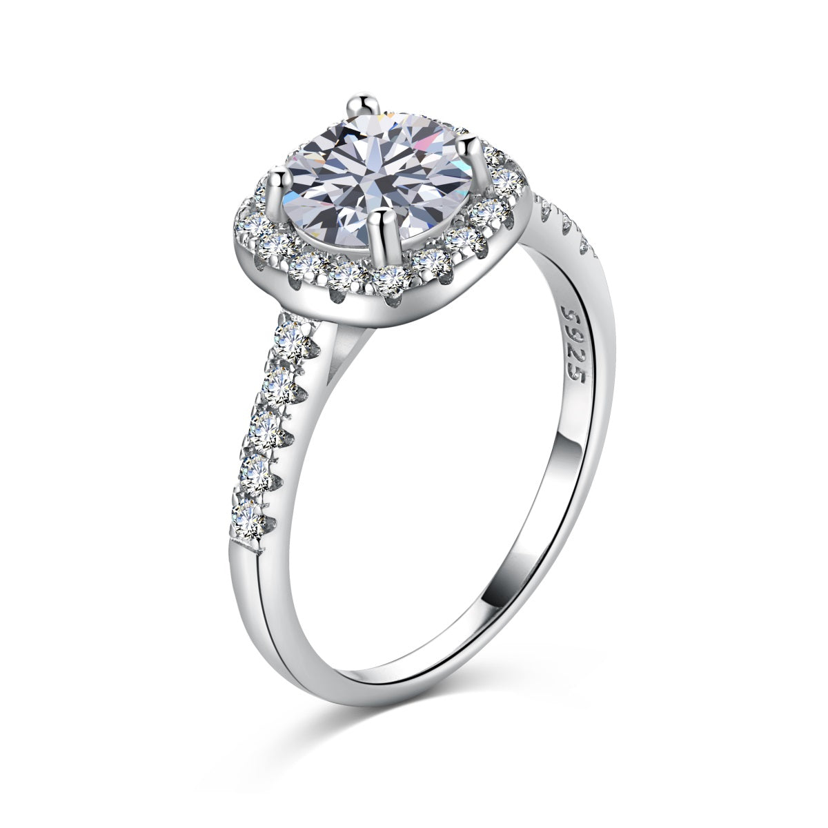 Crowned Jewel Halo Ring S925 