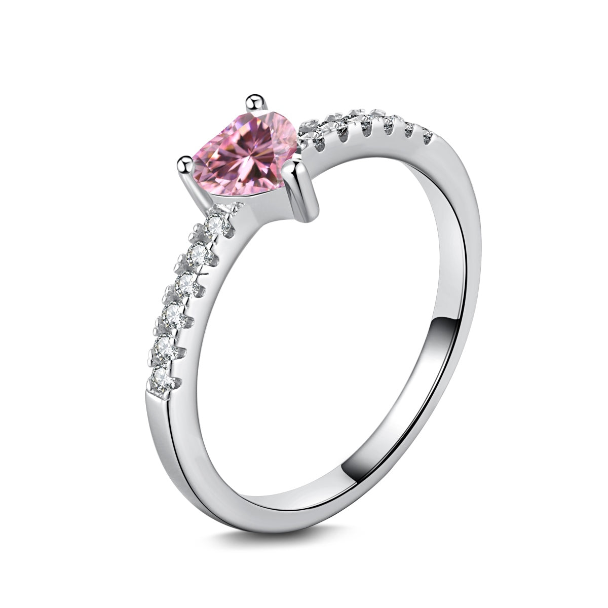 Sweetheart Pink Sparkle Ring S925