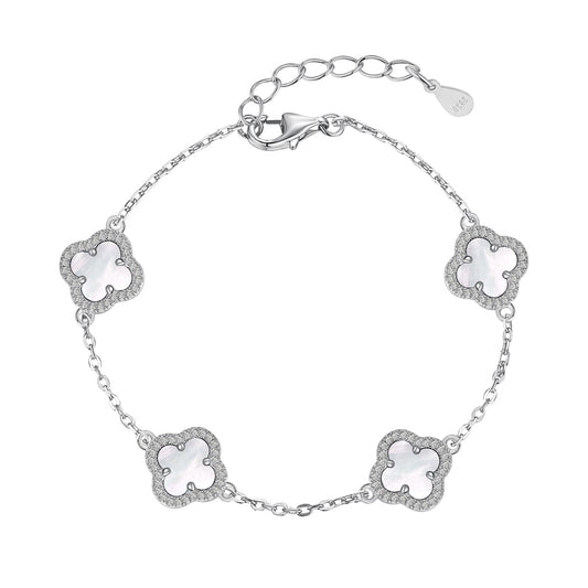 Four-Leaf Bloom Bracelet S925 