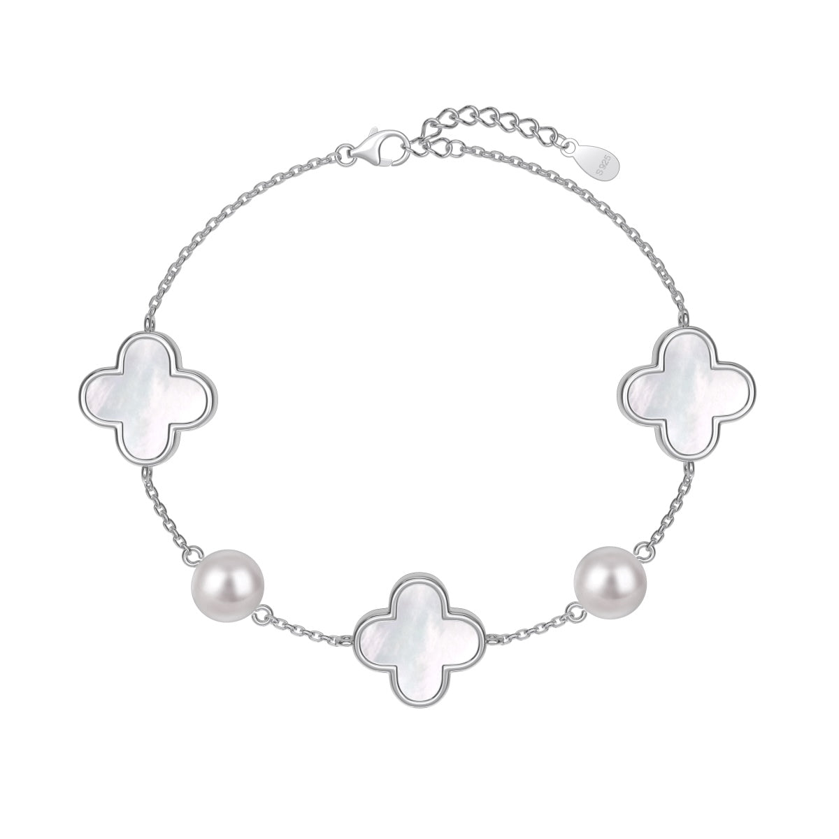 Four-Leaf Charm Bracelet S925 