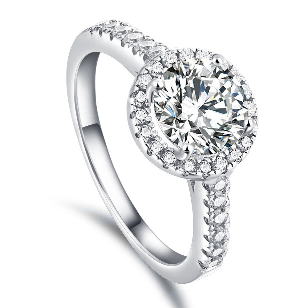 Dazzling Diamond Ring S925 