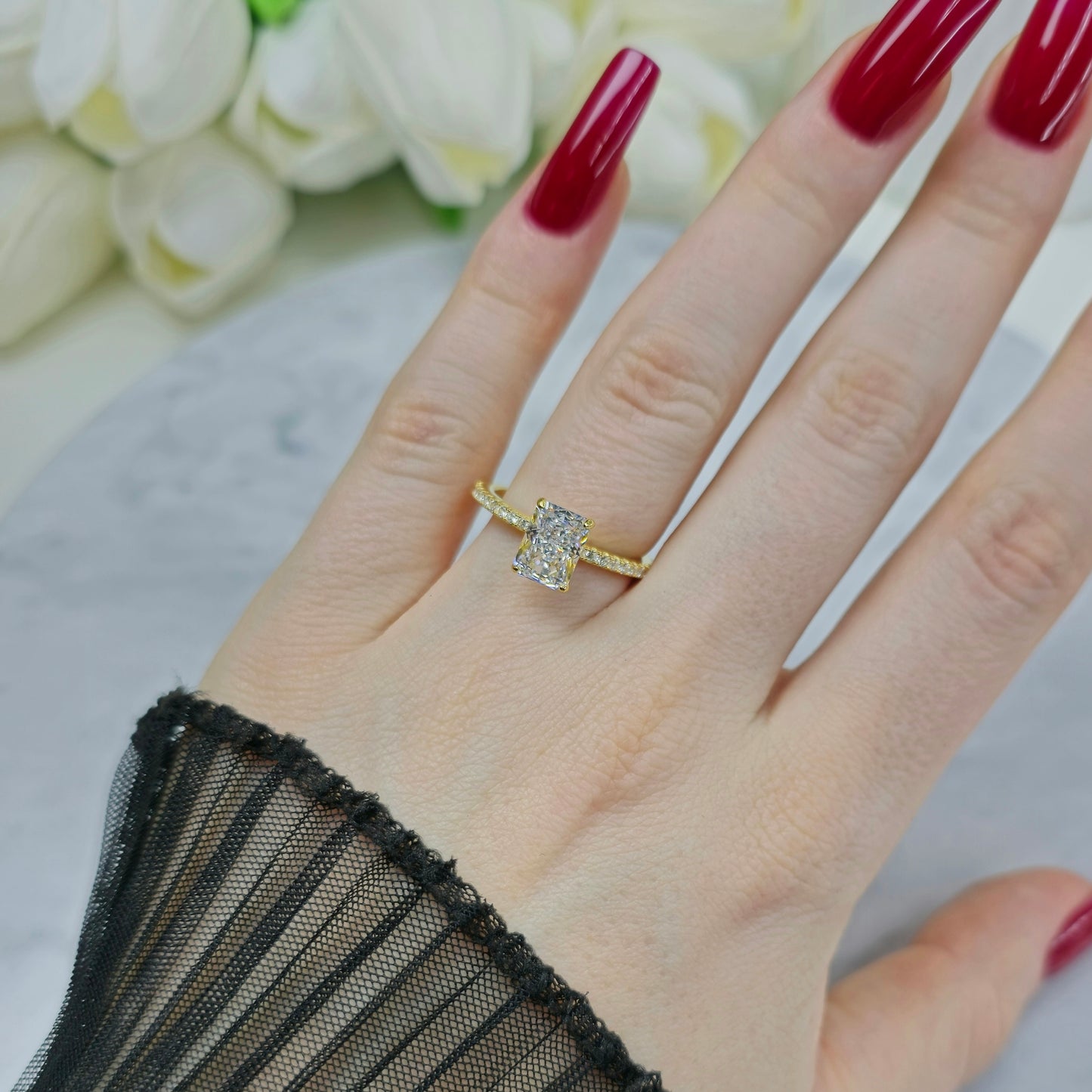 Crystal Queen Ring S925 18K