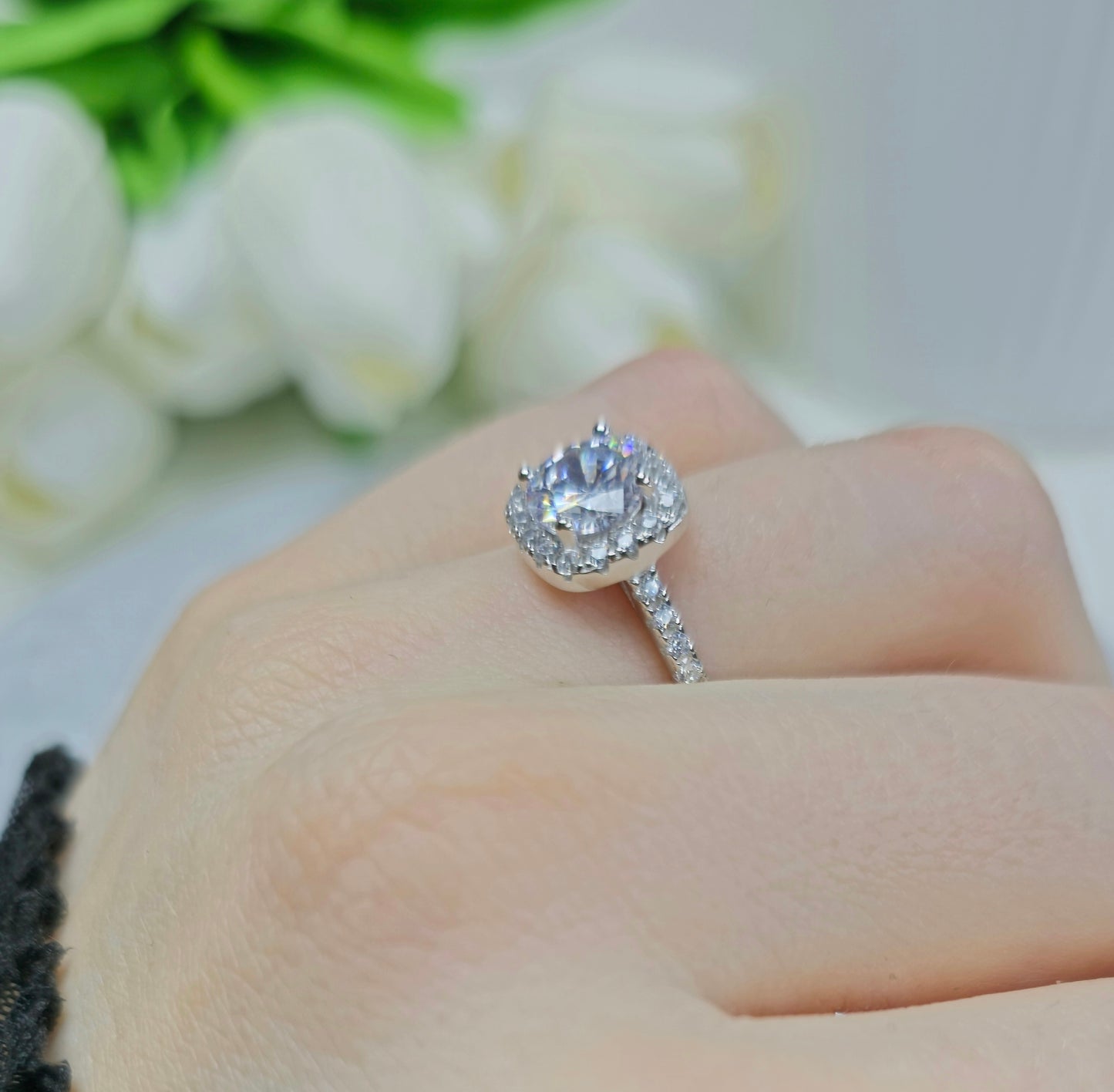 Crowned Jewel Halo Ring S925 