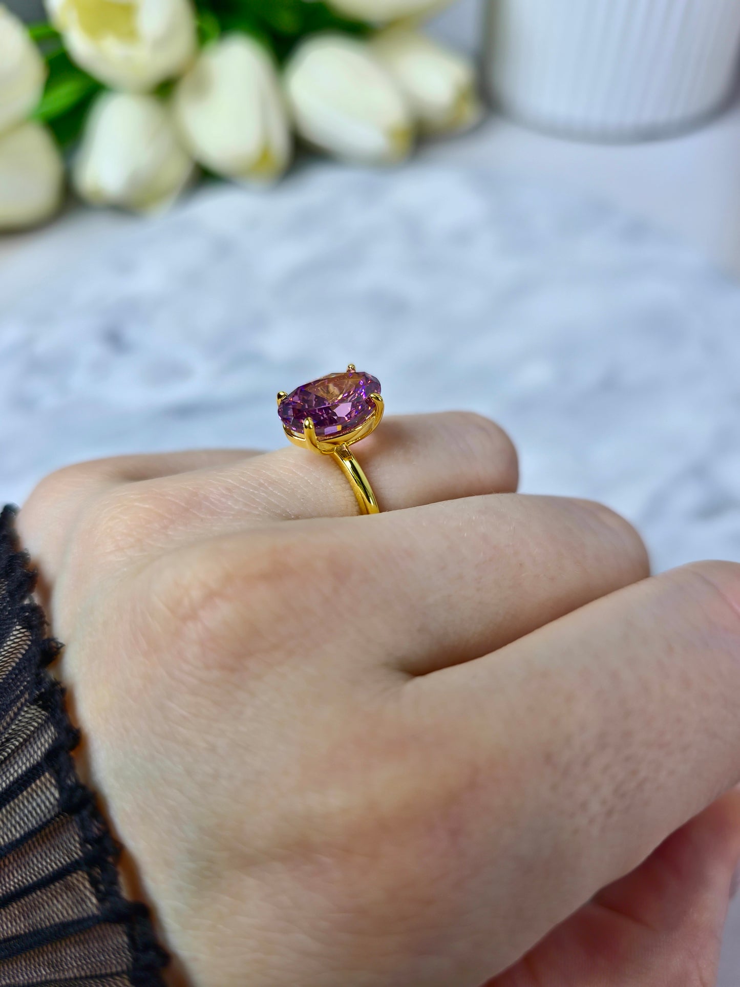 Imperial Soft Lilac Ring S925 18K