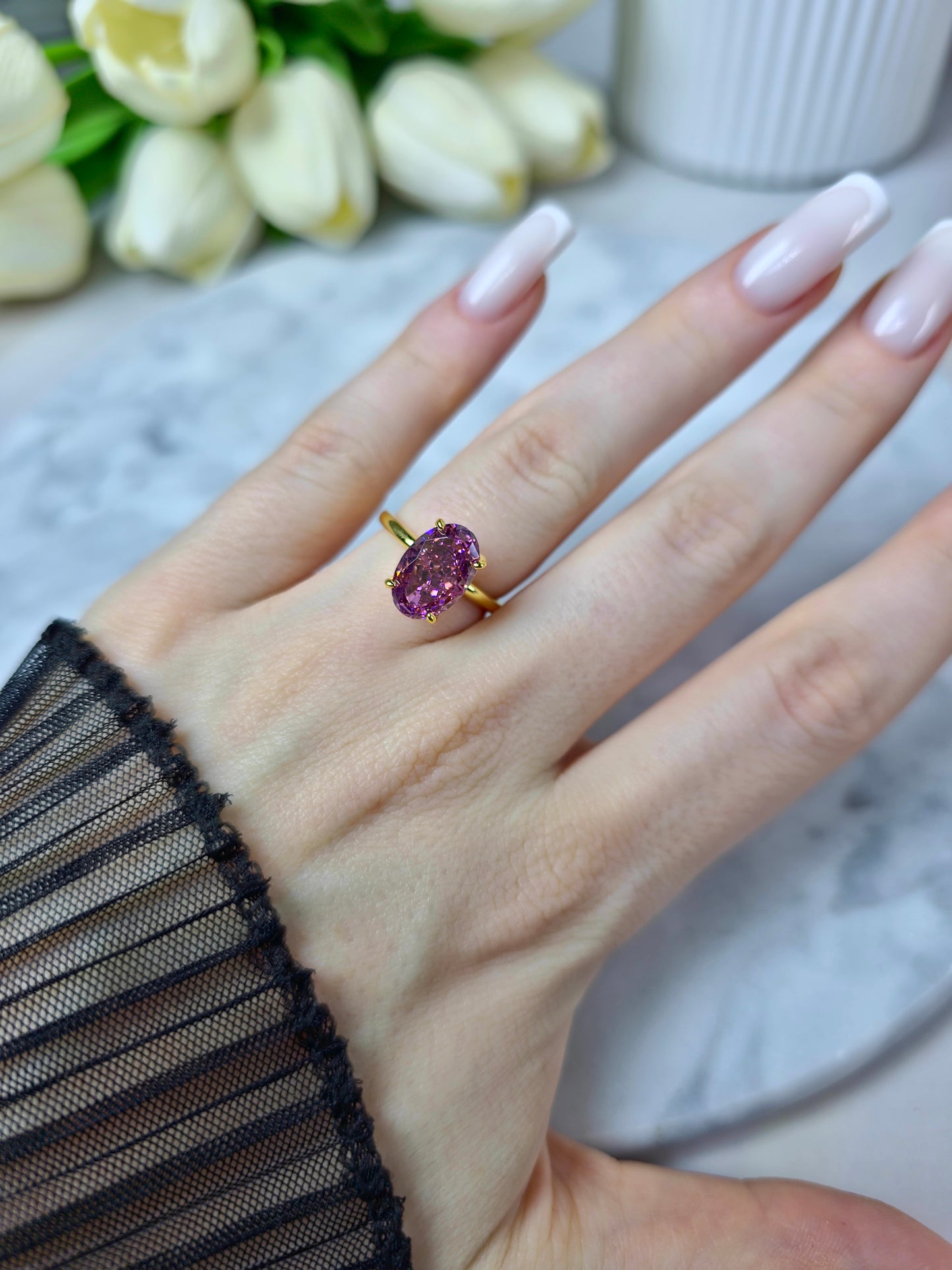 Imperial Soft Lilac Ring S925 18K