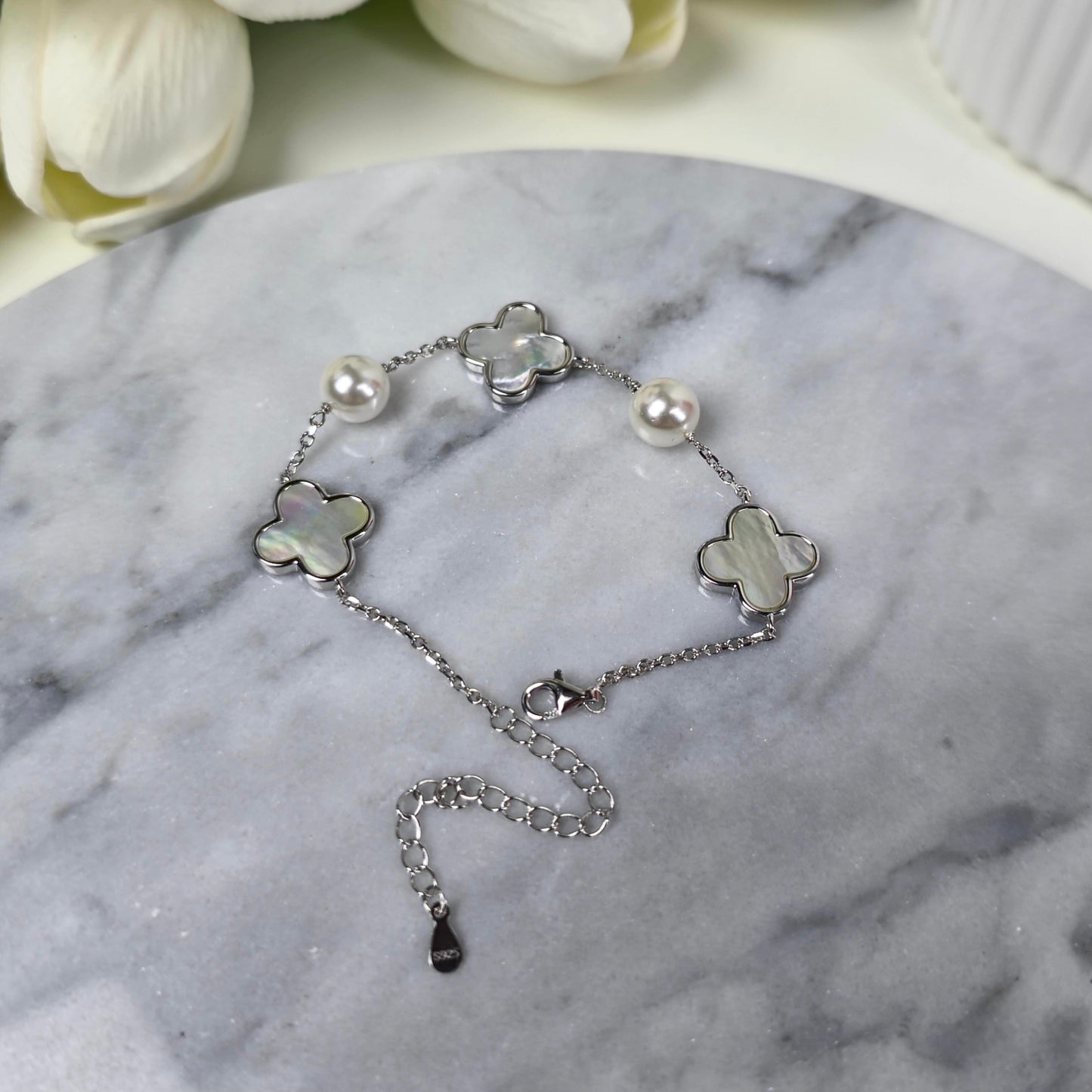 Four-Leaf Charm Bracelet S925 