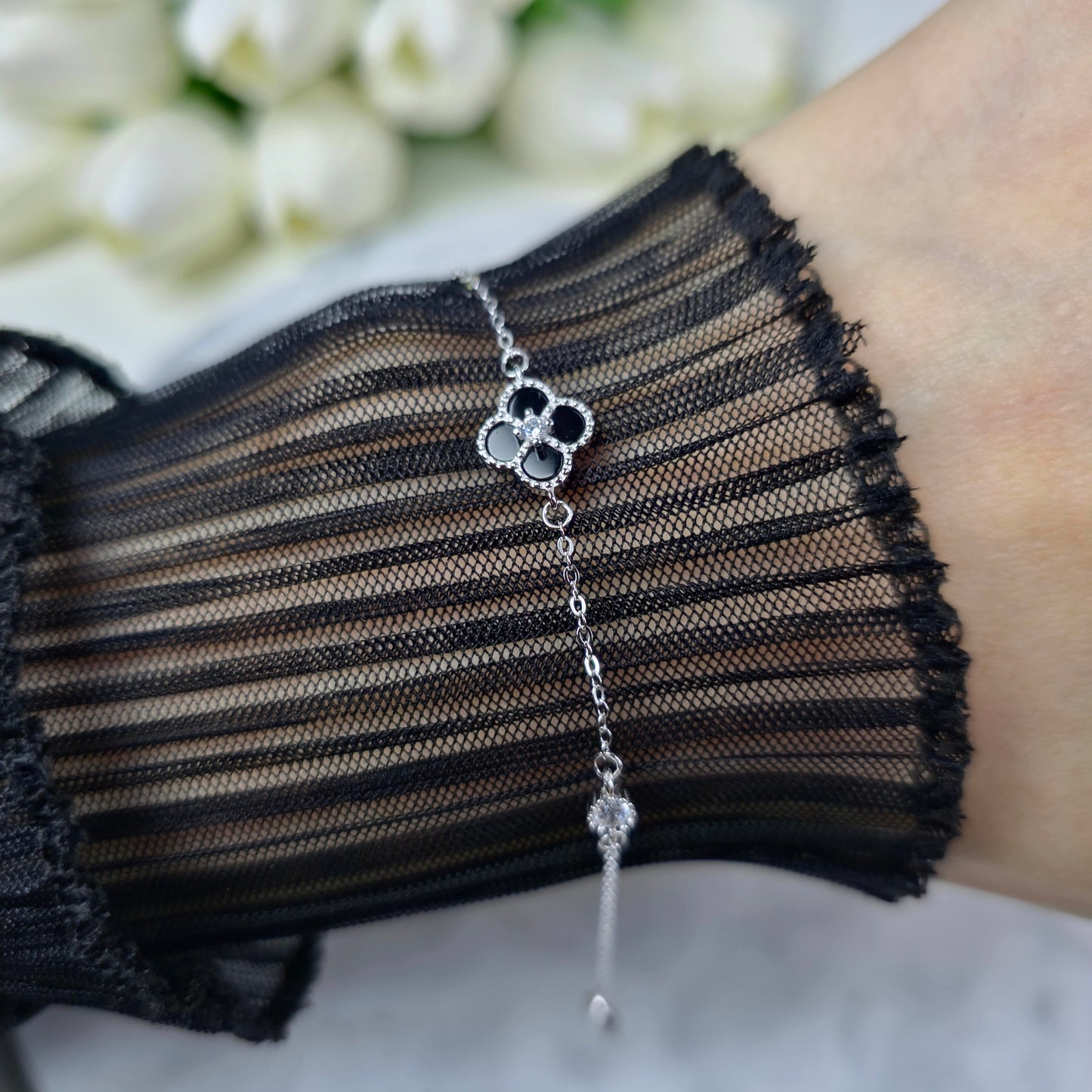 Four-Leaf Fortune Bracelet S925 