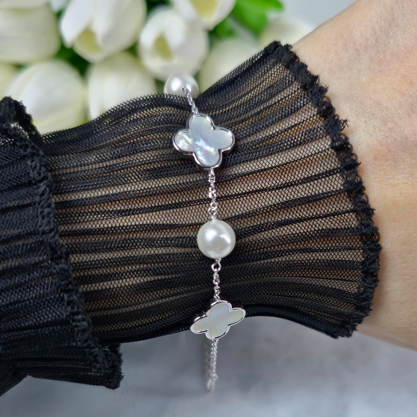 Four-Leaf Charm Bracelet S925 