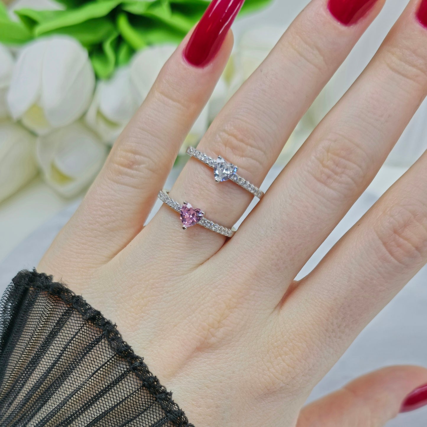 Sweetheart Sparkle Ring S925