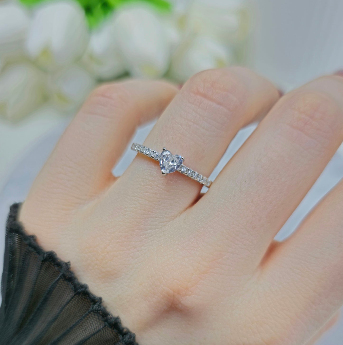 Sweetheart Sparkle Ring S925