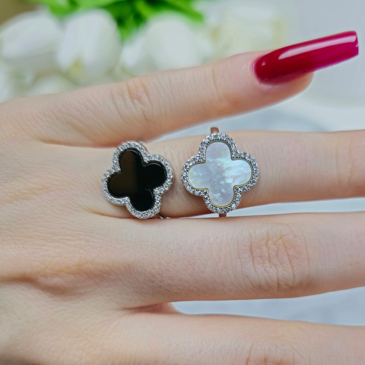 Four-Leaf Bloom Ring S925 