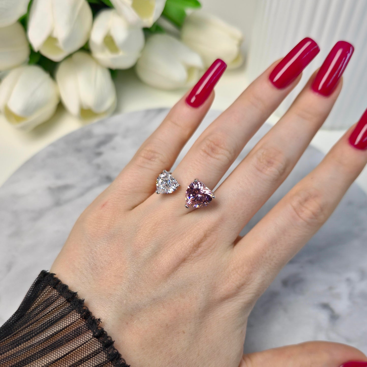 Sweetheart Sparkle Ring S925