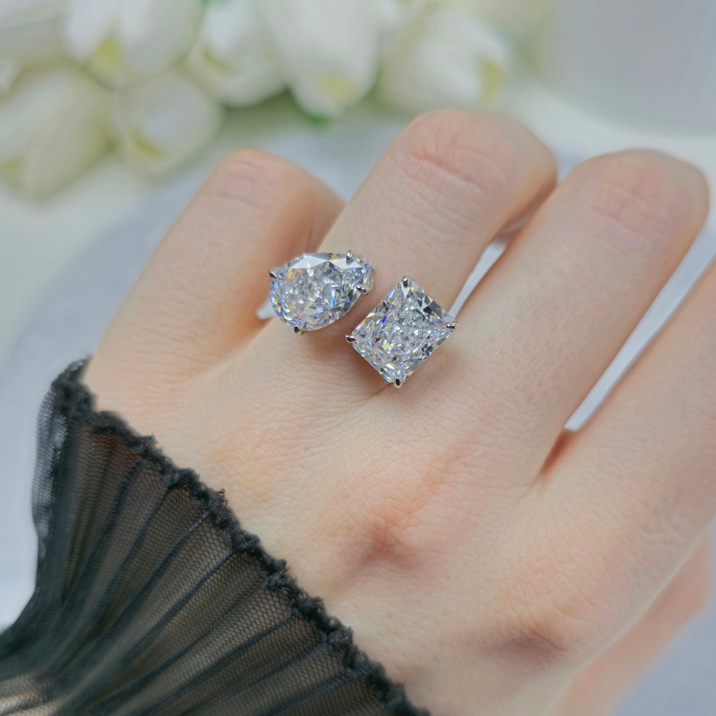 Diamond Ice Queen Ring S925 