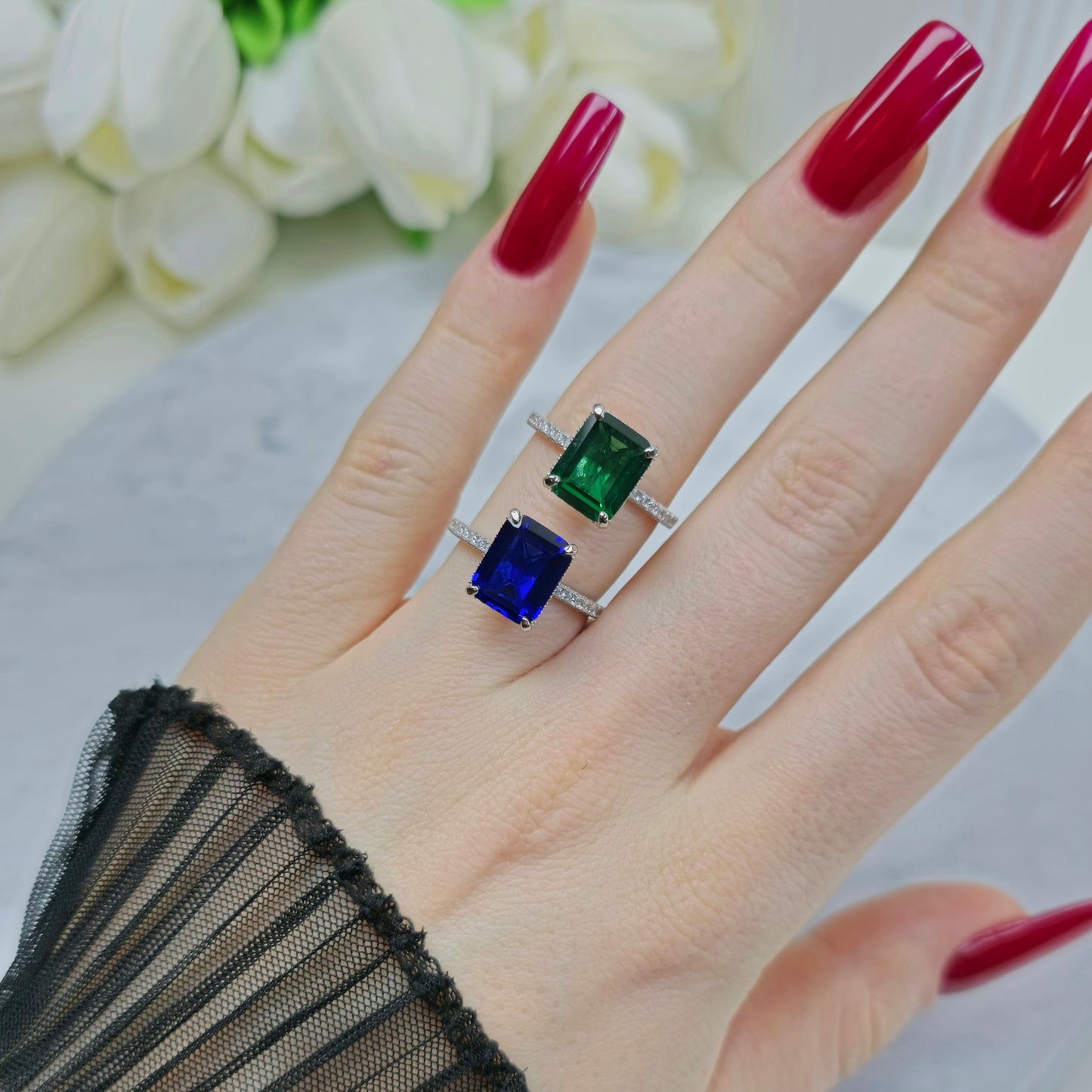 Emerald Enchantment Ring S925 