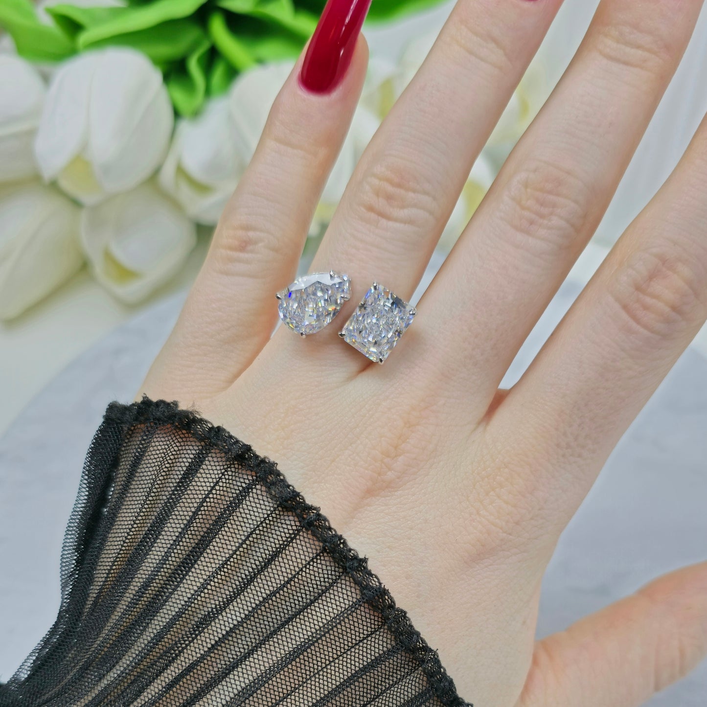 Diamond Ice Queen Ring S925 