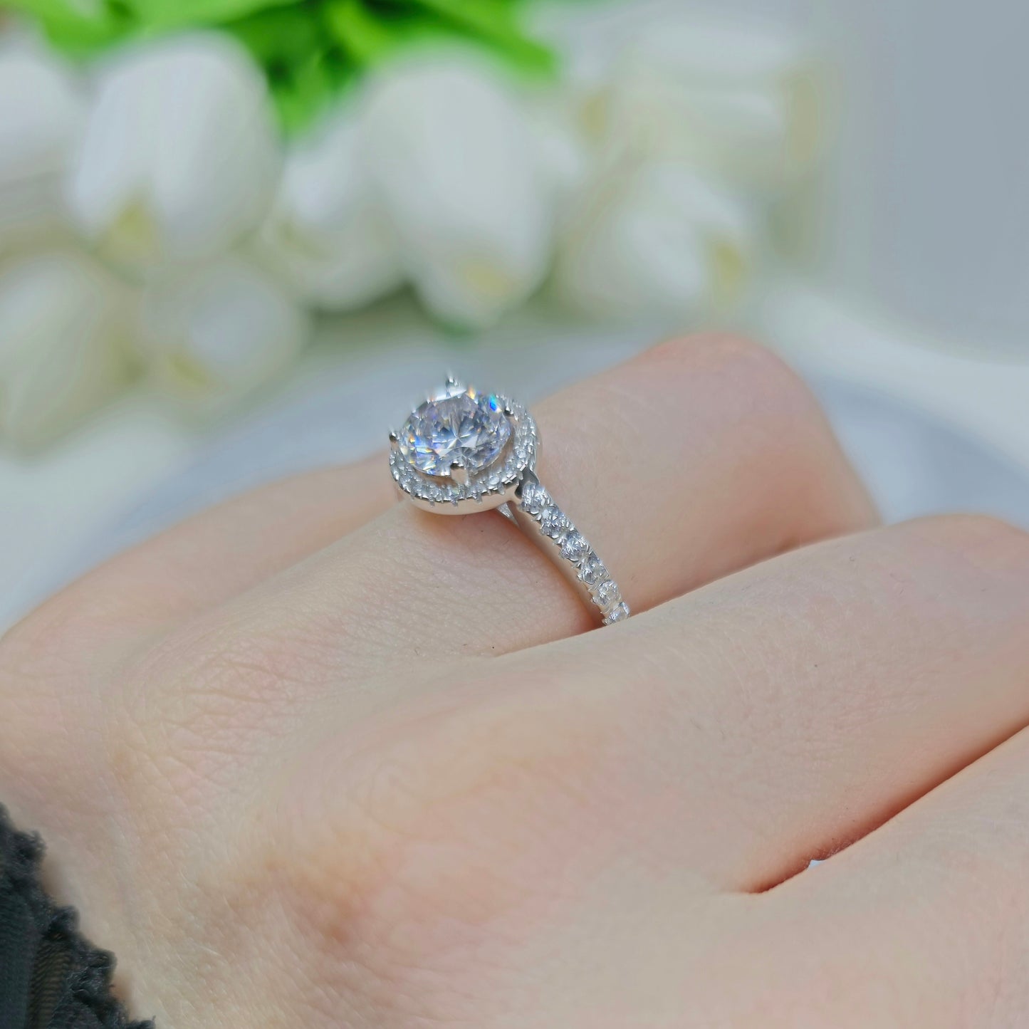 Dazzling Diamond Ring S925 