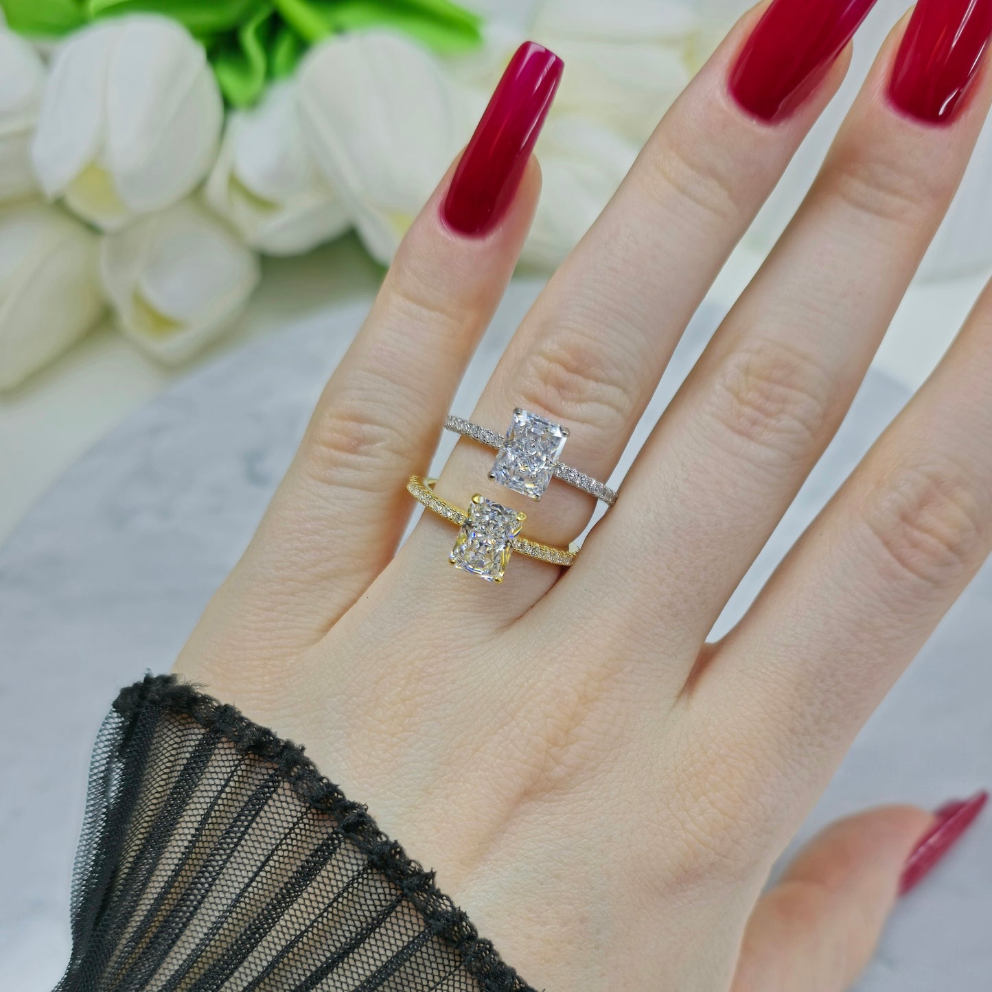 Crystal Queen Ring S925 18K