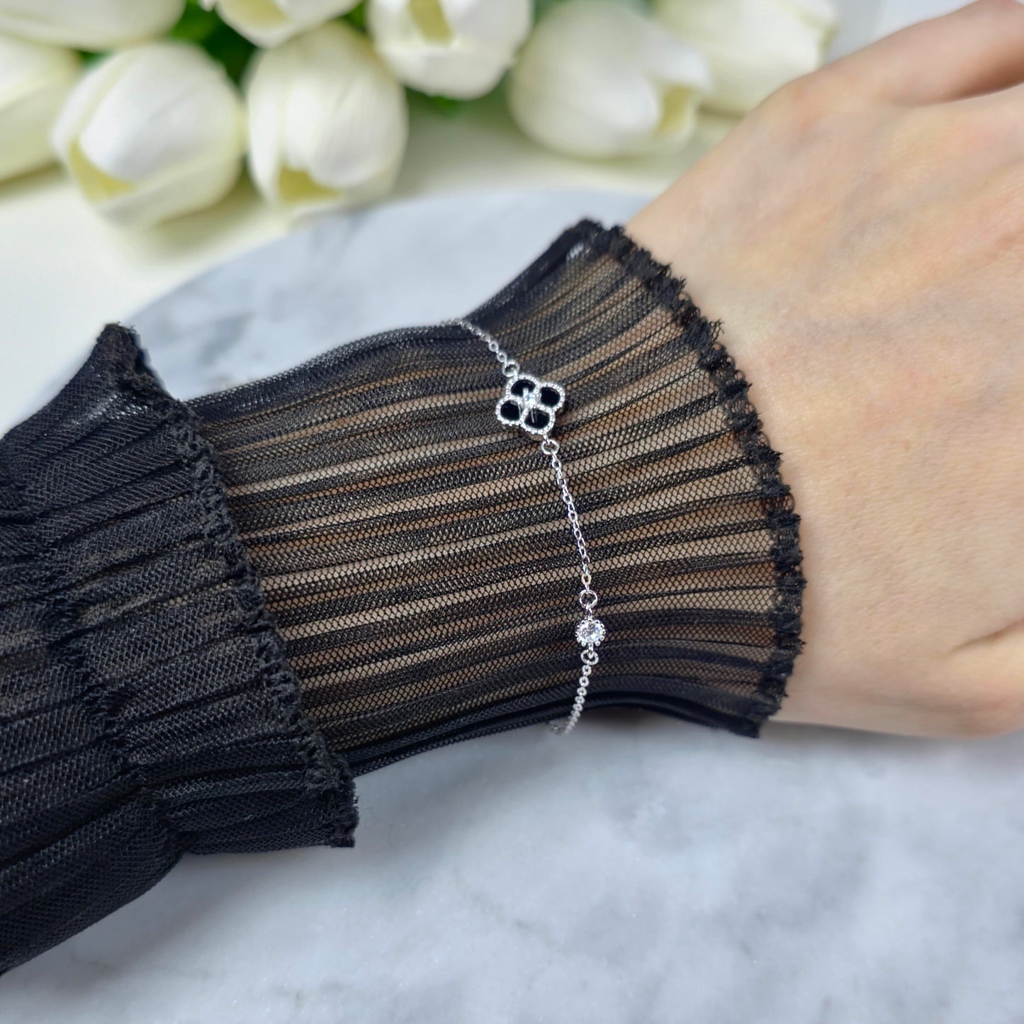 Four-Leaf Fortune Bracelet S925 