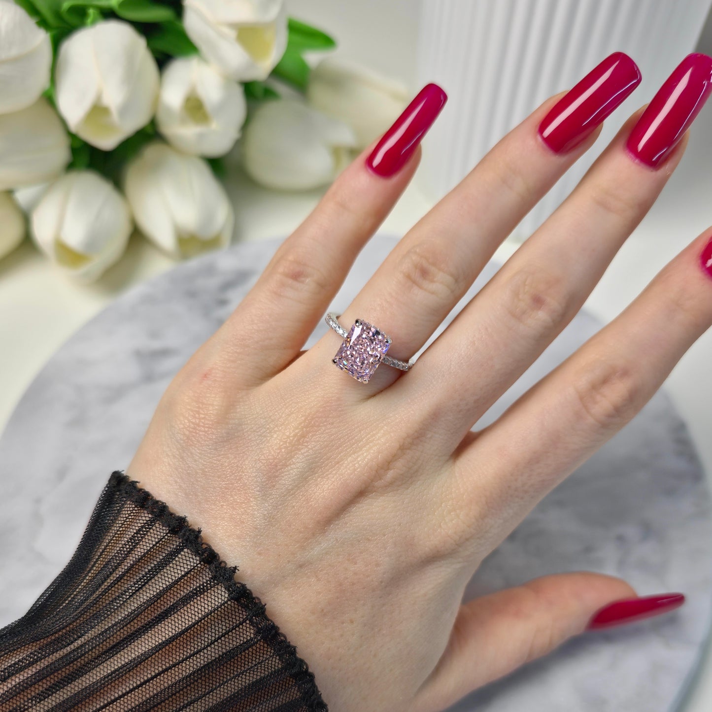 Ice Queen Bloom Ring S925 